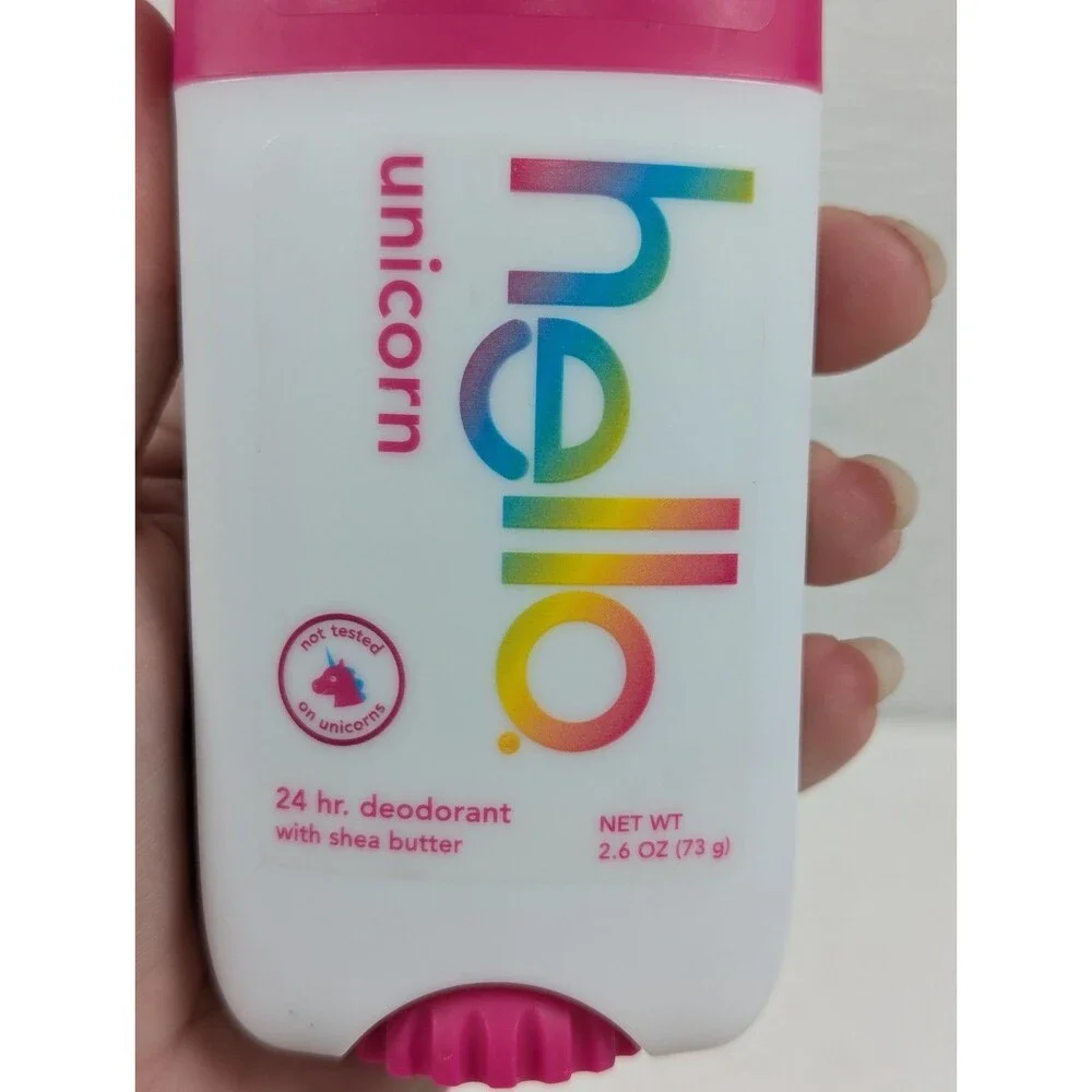 Hello - Deodorant with Shea Butter - Unicorn Aluminum Free - 4 pack